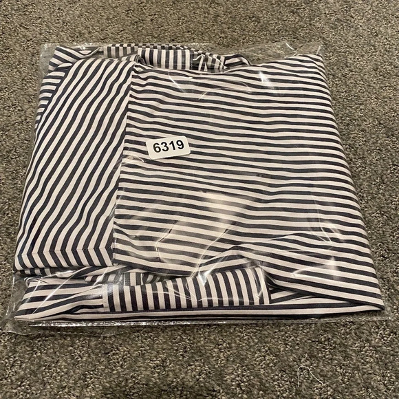 Michael Kors Cotton Striped Faux-Wrap Dress 16319 - Picture 14 of 14